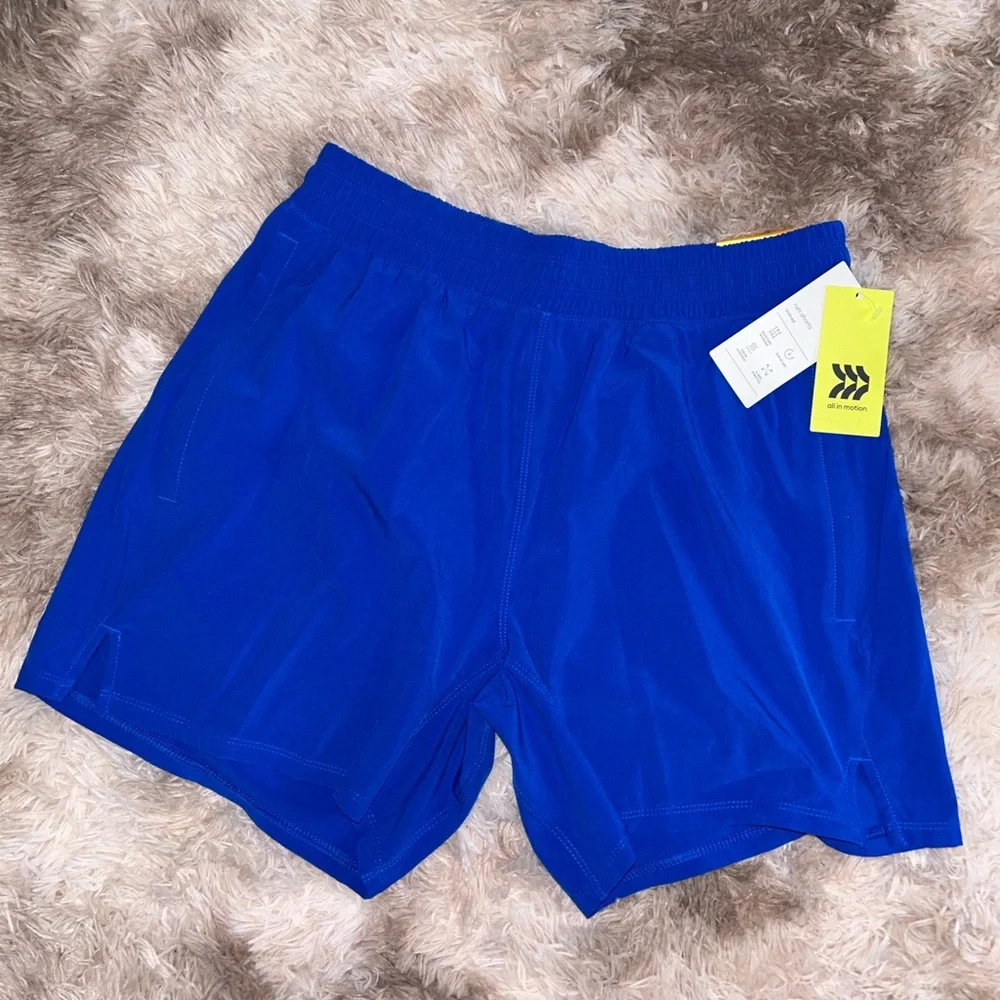 NWT All in Motion, Men’s Active Light Unlined Running Shorts 5” - Zipper Pockets